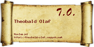 Theobald Olaf névjegykártya